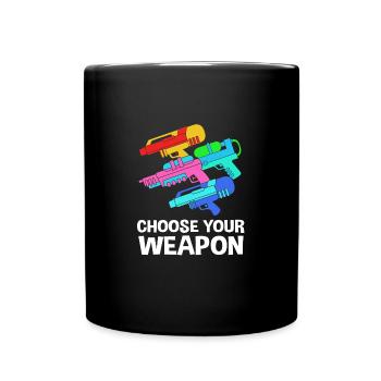 Water pistol - Full Colour Mug - black - Front