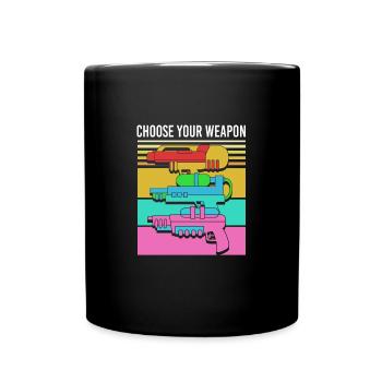 Water pistol - Full Colour Mug - black - Front