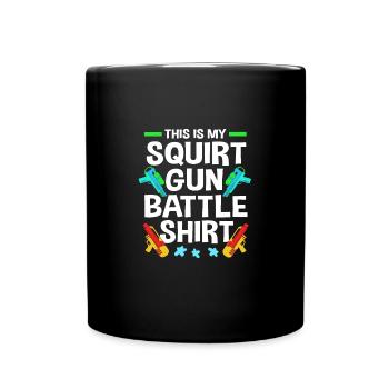 Pistolet à eau - Mug uni - noir - Devant