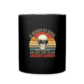 61e anniversaire - Mug uni - noir - Devant