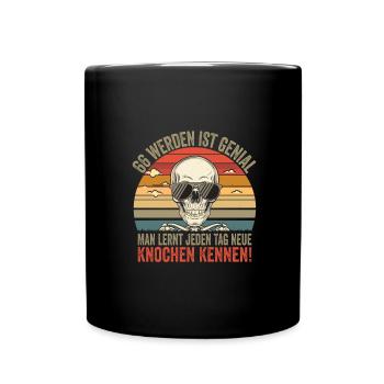 66e anniversaire - Mug uni - noir - Devant