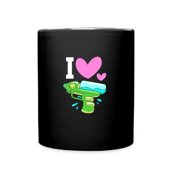 Water pistol - Full Colour Mug - black - Front