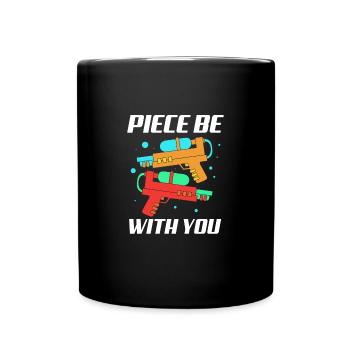 Wasserpistole - Tasse einfarbig - Schwarz - Vorne