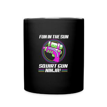 Pistolet à eau - Mug uni - noir - Devant