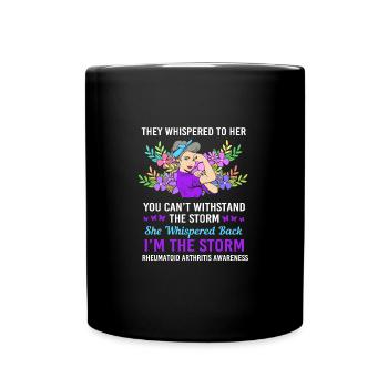 Rheuma Arthritis - Tasse einfarbig - Schwarz - Vorne