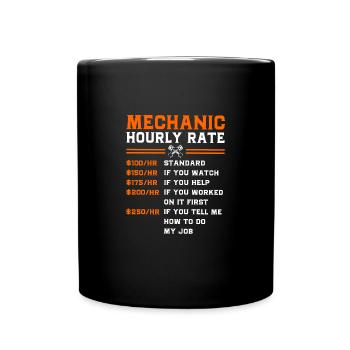 Autofahrer - Tasse einfarbig - Schwarz - Vorne