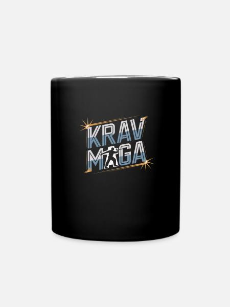 Krav Maga - Tasse einfarbig - Schwarz