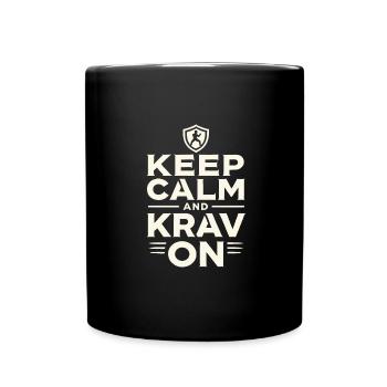 Krav Maga - Tasse einfarbig - Schwarz - Vorne