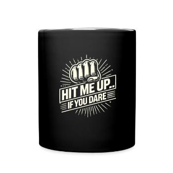 Krav Maga - Tasse einfarbig - Schwarz - Vorne