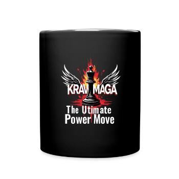 Krav Maga - Tasse einfarbig - Schwarz - Vorne