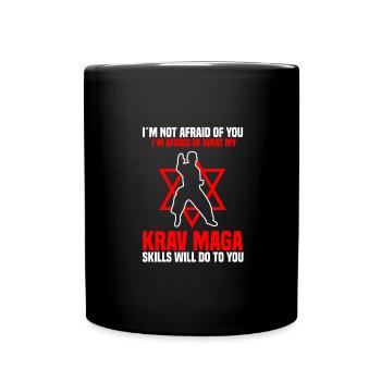 Krav Maga - Tasse einfarbig - Schwarz - Vorne