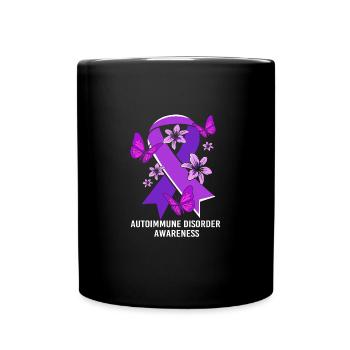 Autoimmunkrankheit - Tasse einfarbig - Schwarz - Vorne