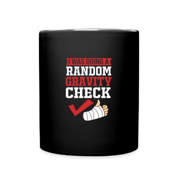 Broken Arm Bone Fracture - Full Colour Mug - black - Front
