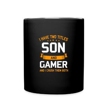 Joueur - Mug uni - noir - Devant