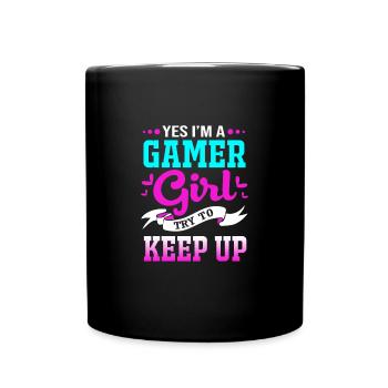 Joueur - Mug uni - noir - Devant