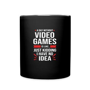 Joueur - Mug uni - noir - Devant