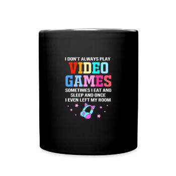 Joueur - Mug uni - noir - Devant