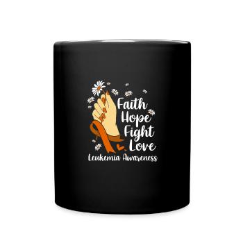Sensibilisation à la leucémie - Mug uni - noir - Devant