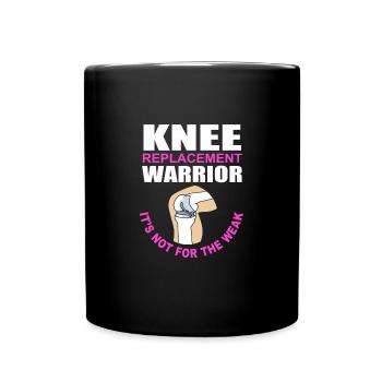Knie Operation - Tasse einfarbig - Schwarz - Vorne