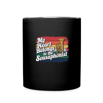 Sousaphone - Tasse einfarbig - Schwarz - Vorne