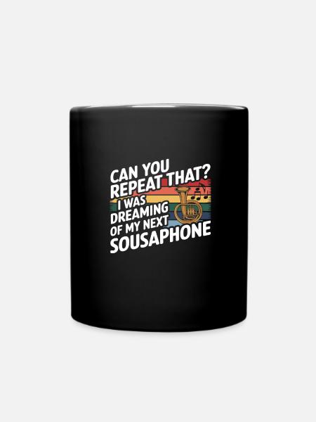 Sousaphone - Tasse einfarbig - Schwarz
