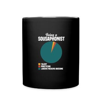 Sousaphone - Full Colour Mug - black - Front