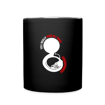 Sousaphone - Full Colour Mug - black - Front