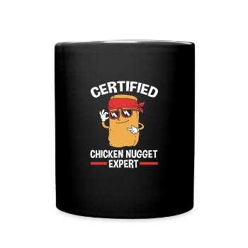 Chicken Nuggets - Tasse einfarbig - Schwarz - Vorne
