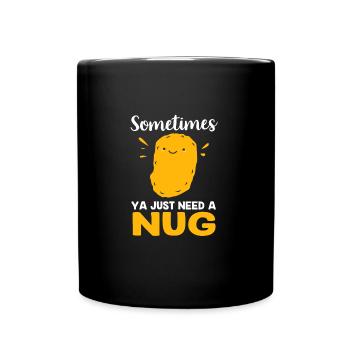 Chicken Nuggets - Full Colour Mug - black - Front