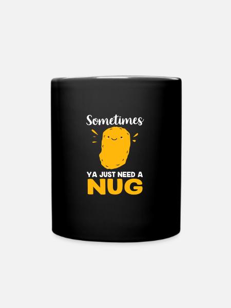 Chicken Nuggets - Tasse einfarbig - Schwarz