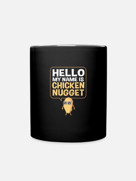 Chicken Nuggets - Tasse einfarbig - Schwarz