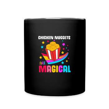 Chicken Nuggets - Full Colour Mug - black - Front