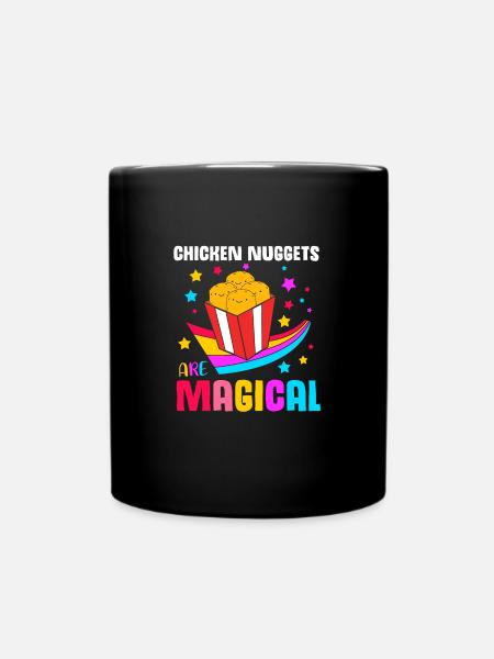 Chicken Nuggets - Tasse einfarbig - Schwarz