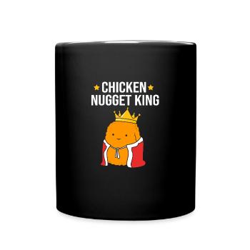 Chicken Nuggets - Tasse einfarbig - Schwarz - Vorne