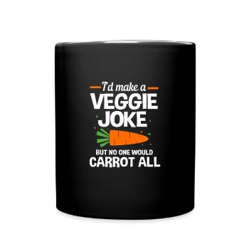 Carottes Légumes - Mug uni - noir - Devant