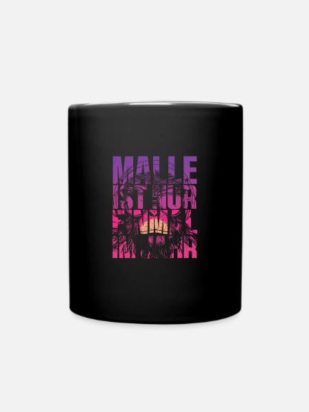 Malle Ist Nur Einmal Im Jahr Mallorca Party - Tasse einfarbig - Schwarz
