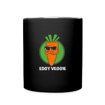 Karotte Gemüse - Tasse einfarbig - Schwarz - Vorne