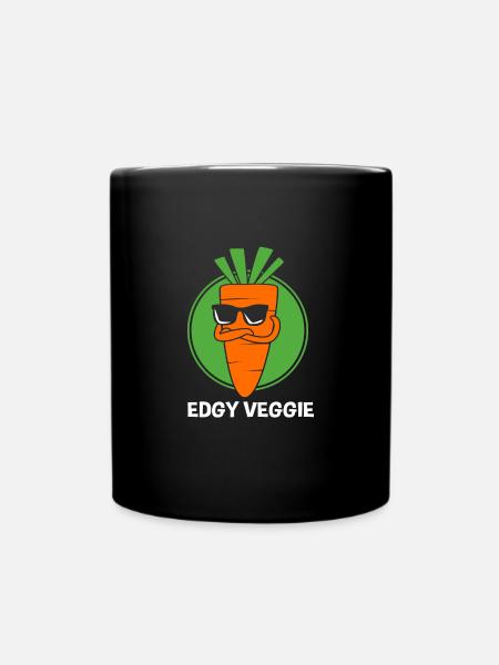 Karotte Gemüse - Tasse einfarbig - Schwarz