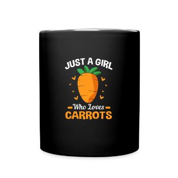 Carrot Vegetables - Full Colour Mug - black - Front