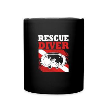 Tauchen - Tasse einfarbig - Schwarz - Vorne