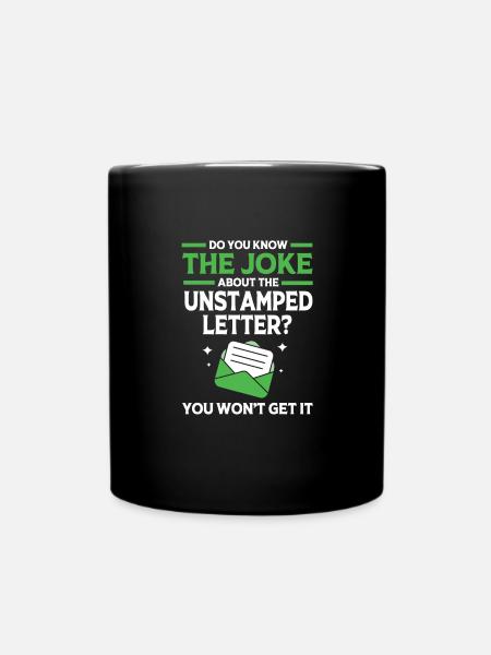 Postbote - Tasse einfarbig - Schwarz