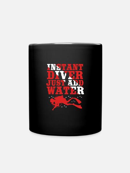 Tauchen - Tasse einfarbig - Schwarz