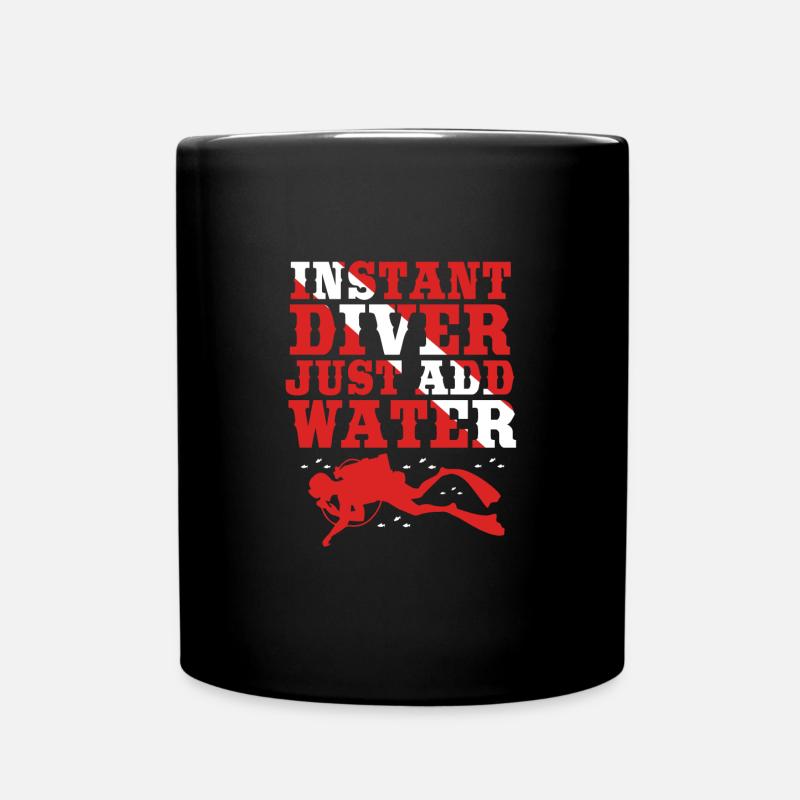 Tauchen - Tasse einfarbig - Schwarz