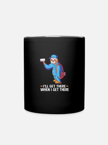 Postbote - Tasse einfarbig - Schwarz