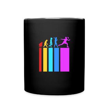 Badminton - Full Colour Mug - black - Front