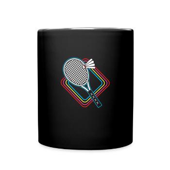 Badminton - Full Colour Mug - black - Front
