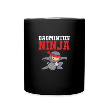 Badminton - Full Colour Mug - black - Front