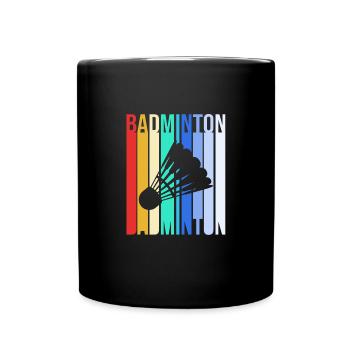 Badminton - Full Colour Mug - black - Front