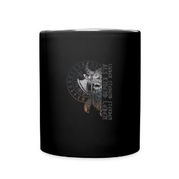 Lieber Stehend Sterben Als Kniend Leben - Tasse einfarbig - Schwarz - Vorne