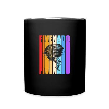 Tornado Birthday Children's Birthday Party - Full Colour Mug - black - Front